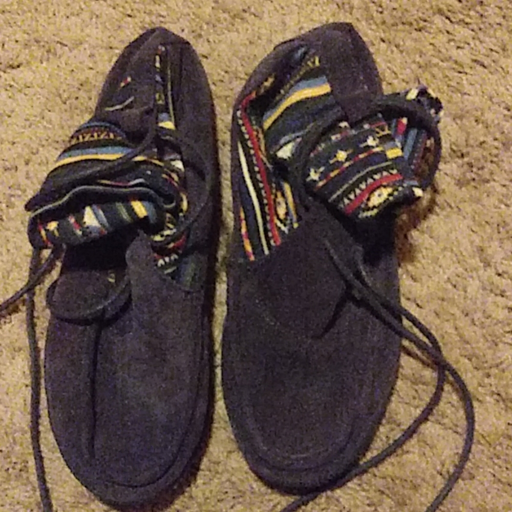 Dark blue soft boots